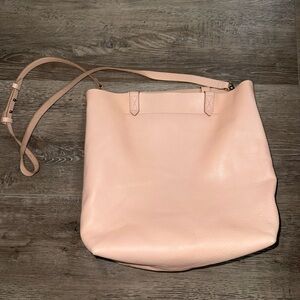 Madewell Pink Leather Shoulder Bag